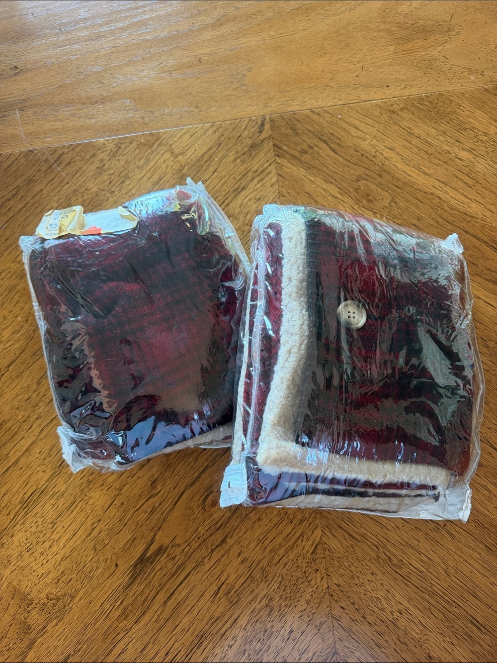 Two Vintage Hary and David Wool Pillow cases